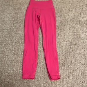 Sonic pink Lululemon leggings